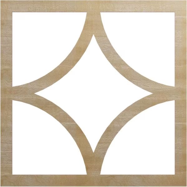 Statesman Wood Fretwork Pierced Ceiling Medallion, Hickory, 36